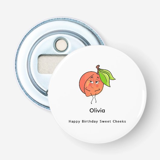Happy Birthday Sweet Cheeks 誕生日おめでとう 栓抜き (正面)