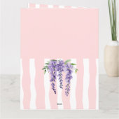 Happy birthday sweet girly pink Purple grapes カード (裏面)