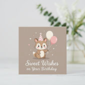 Happy birthday sweet wishes on your birthday カード (スタンド正面)