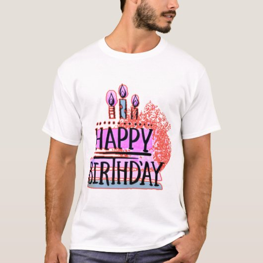 Happy Birthday Tシャツ (正面)