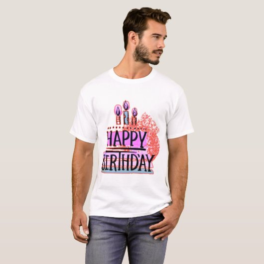 Happy Birthday Tシャツ (正面フル)