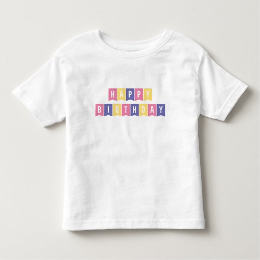 Happy Birthday T-Shirt トドラーTシャツ (正面)