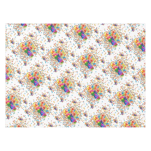 Happy Birthday Tablecloth テーブルクロス (正面(横))