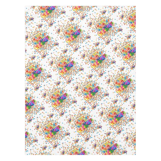 Happy Birthday Tablecloth テーブルクロス (正面)