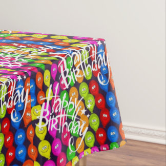 Happy Birthday Tablecloth Balloons テーブルクロス