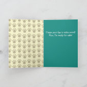 Happy birthday - Tan French Bulldog カード (内部)