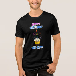 Happy Birthday The GOAT Men’s Funny T-Shirt | Cool トライブレンドＴシャツ