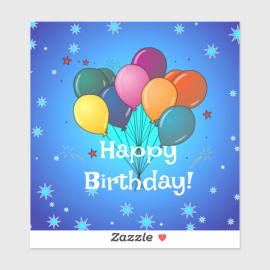 Happy Birthday...time to celebrate! シール (シート)