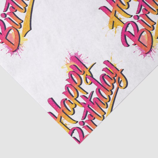 Happy Birthday Tissue Paper 薄葉紙 (詳細)