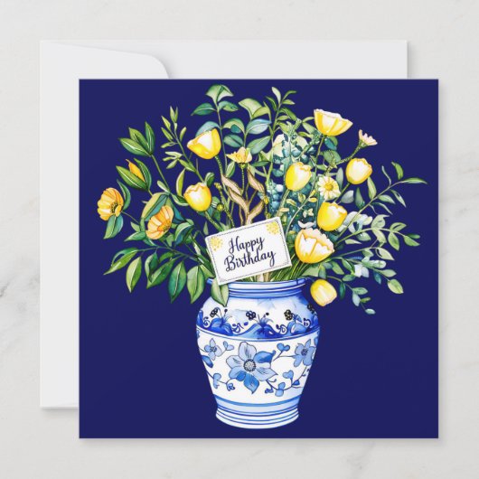 Happy birthday to a friend & bouquet of flowers シーズンカード (正面)