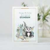 Happy Birthday To a Special Grandson  カード (スタンド正面)