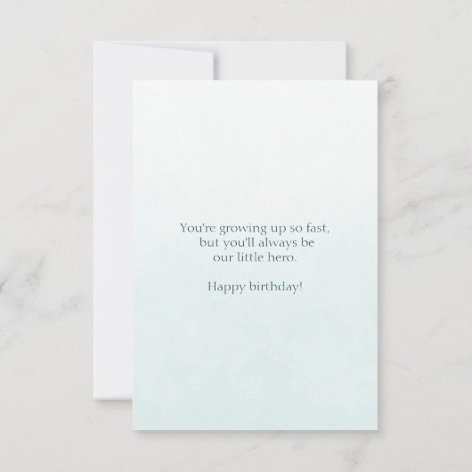 Happy Birthday To a Special Grandson  カード (裏面)