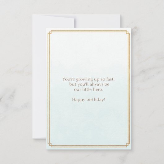 Happy Birthday To a Special Grandson  カード (裏面)