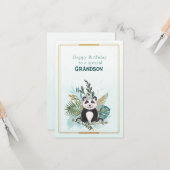 Happy Birthday To a Special Grandson カード (正面/裏面インサイチュ)