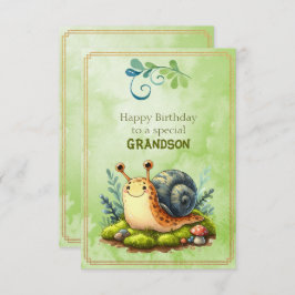 Happy Birthday To a Special Grandson カード