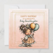 Happy Birthday To A Wonderful Baby Granddaughter (正面)