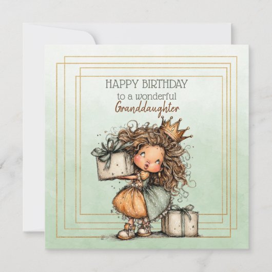 Happy Birthday To A Wonderful Granddaughter (正面)