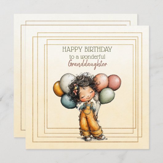 Happy Birthday To A Wonderful Granddaughter (正面/裏面)