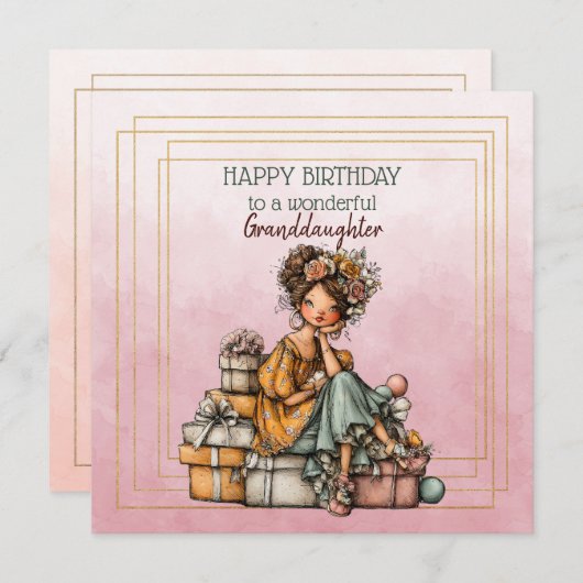 Happy Birthday To A Wonderful Granddaughter (正面/裏面)