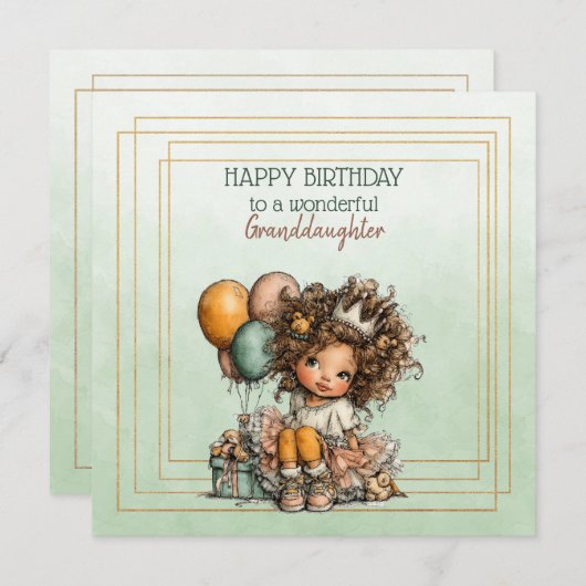 Happy Birthday To A Wonderful Granddaughter (正面/裏面)