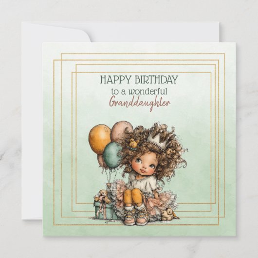 Happy Birthday To A Wonderful Granddaughter (正面)