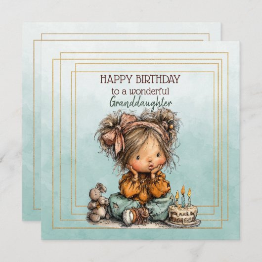 Happy Birthday To A Wonderful Granddaughter (正面/裏面)