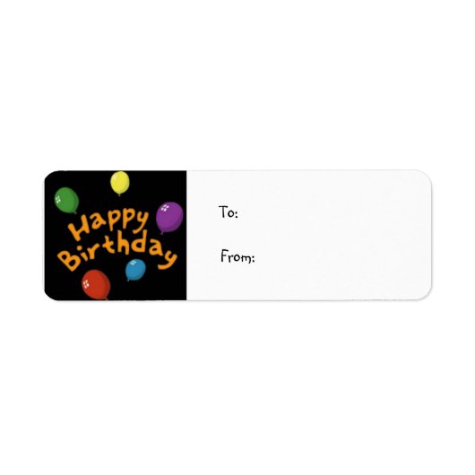 Happy_birthday, To:From: ラベル (正面)