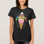 Happy Birthday to Me Ice Cream Party for Kids Adul Tシャツ<br><div class="desc">ハッピーバースデートミーアイスクリームパーティー大人子供へ人</div>