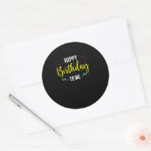 Happy Birthday To Me Party Celebrate Cake Gift ラウンドシール (封筒)
