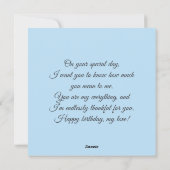 Happy birthday to my everything Greeting card シーズンカード (裏面)