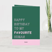 Happy Birthday to my favourite human カード (裏面)