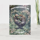 Happy Birthday to My Otter Half カード (正面)