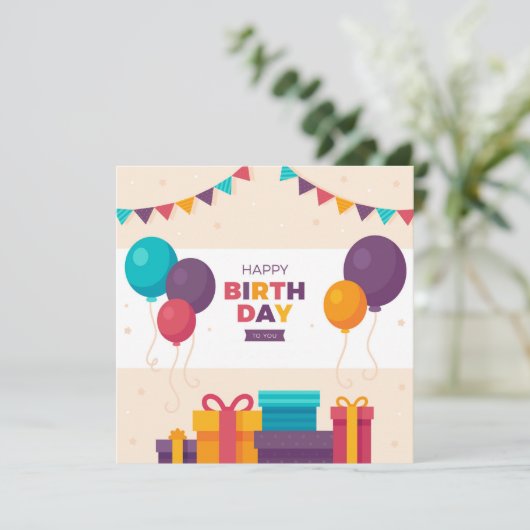 Happy Birthday To You カード (スタンド正面)