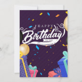 Happy birthday to you 案内状 (正面)