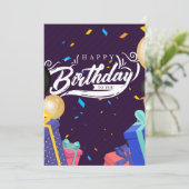 Happy birthday to you 案内状 (スタンド正面)