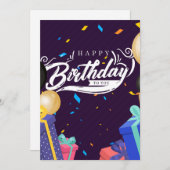 Happy birthday to you 案内状 (正面/裏面)