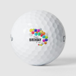 'Happy Birthday To You' Fun On The Course Gift  ゴルフボール