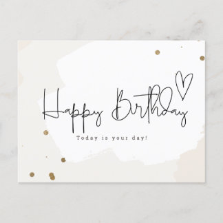 Happy Birthday -Today is your day ポストカード