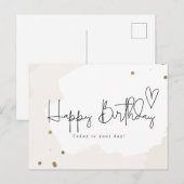 Happy Birthday -Today is your day ポストカード (正面/裏面)