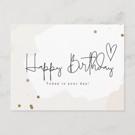 Happy Birthday -Today is your day ポストカード (正面)