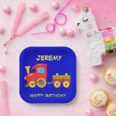 Happy Birthday, Toy Train, template ペーパープレート (パーティー)