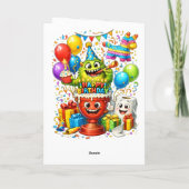 Happy Birthday Try a Courtesy Flush カード (裏面)