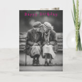 Happy Birthday Two Funny Laughing Ladies  Card カード (正面)