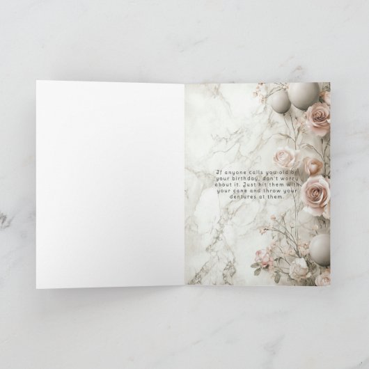 Happy Birthday Two Funny Laughing Ladies  Card カード (内部)