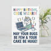 Happy Birthday Unicorn Code Wizard シーズンカード (スタンド正面)