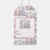 Happy Birthday Unicorn Themed ギフトタグ (正面)