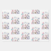 Happy Birthday Unicorn Themed ラッピングペーパーシート (正面2)