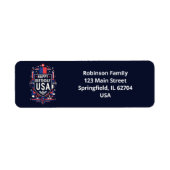 Happy Birthday USA  ラベル (正面)