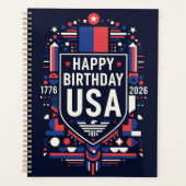 Happy Birthday USA 250 プランナー手帳 (正面)