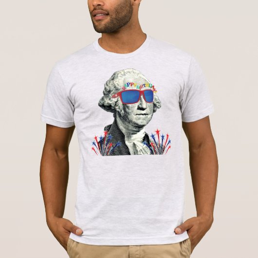 Happy Birthday USA - 7月4日 Tシャツ (正面)
